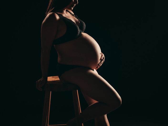 Foto de embarazada en estuido Vigo