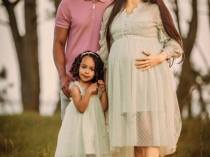Foto de embarazo y familia