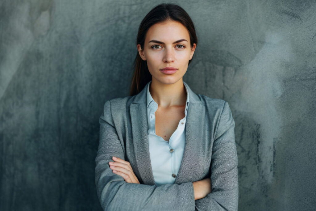 Una mujer de negocios